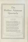 The Hollins Alumnae Quarterly, vol. 1, no. 3 (1926 Oct)