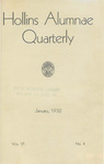 The Hollins Alumnae Quarterly, vol. 6, no. 4 (1931 Jan)