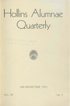 The Hollins Alumnae Quarterly, vol. 7, no. 4 (1933 Winter)