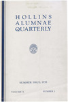 The Hollins Alumnae Quarterly, vol. 10, no. 1 (1935 Summer)