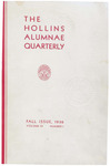 The Hollins Alumnae Quarterly, vol. 11, no. 1 (1936 Fall)