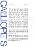 Calliope's Comments, vol. 26 (1991 July) by John Rees Moore