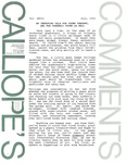 Calliope's Comments, vol. 27 (1992 July) by John Rees Moore