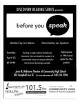 Before You Speak by Jeri Weiss and Les Epstein