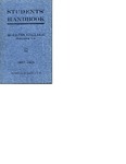 Student Handbook (1917) by Y.W.C.A. (Young Women's Christian Association)