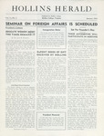 Hollins Herald, Volume I, No. 2