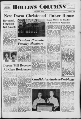 "Hollins Columns (1966 Mar 8)" by Hollins College