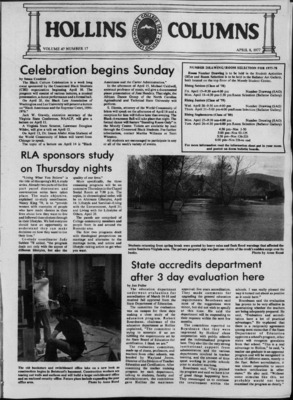 "Hollins Columns (1977 Apr 8)" by Hollins College