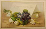 Happy and Bright New Year Card by Leila Virginia Cocke Turner